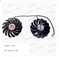 For MSI RX580 570 RX480 470 GAMING Graphics Card Cooling Fan PLD10010S12HH Parts picture