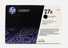 HP 27X Black Original LaserJet Toner Cartridge P/N: C4127X Brand New picture