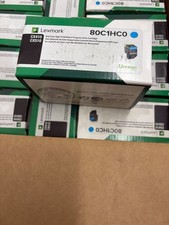 80C1HC0 New Genuine Lexmark High Yield Cyan Toner Cartridge CX410 CX510 picture