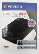 Verbatim Store n Go 256GB Portable External SSD USB 3.2 Gen 1 with USB-C Adapter picture