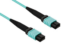 3m OM4 MPO TO MPO 12 Fibers Corning Fiber Trunk Cable Type B Multimode 50/125... picture