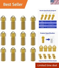 3D Printer Nozzles 12pcs Brass High Temp Compatible for AnkerMake Ender 3 picture