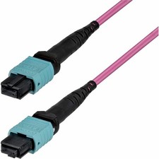 StarTech 3m 10ft MTP®/MPO Fiber Optic Cable 12F Type-B OS2 Single Mode picture