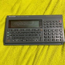SHARP PC-E500 Pocket Computer Electronic Calculator Black Design Parts H054 picture
