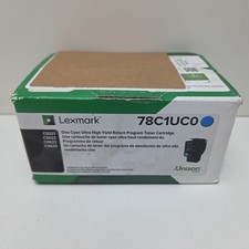 NEW GENUINE - LEXMARK 78C1UC0 CYAN TONER - CS521 CS622 CX622 - Sealed Ugly Box picture
