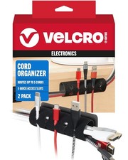 VELCRO Brand Cord Organizer for Desk & Nightstand, Valentine’s Gift for Him. picture