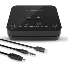 Audikast 3:  Bluetooth TV Transmitter for Dual Headphones - 100ft Range picture