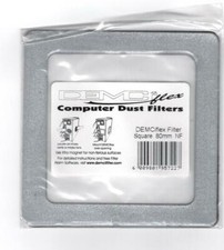 DEMCiflex 80/92mm Magnetic Fan Dust Filter - Metallic Silver with White Mesh picture