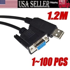 3.9 Ft USB 2.0 to Female DB9 RS232 Serial Converter 9 Pin Adapter Cable PDA Lot picture