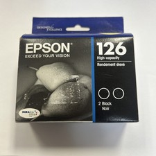 Epson 126 XL High Capacity Black Inkjet Ink Cartridge 2-Pack Exp 2022 picture
