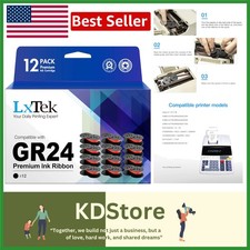 12-Pack Universal Twin Spool Calculator Ribbon for Nukote BR80c & More picture