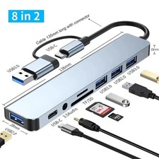 8 in 2 USB-C Hub Type C To USB 3.0 4K HDMI PD Adapter For iPhone Macbook Pro/Air picture