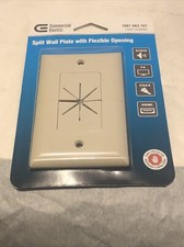 Split Wall Plate With Flexible Opening Almond-Beige Qty 1 NEW picture
