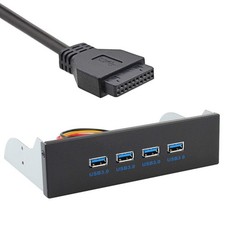 JSER USB 3.0 HUB 4 Ports HUB Front Panel to Motherboard 20Pin 19Pin Header Co... picture