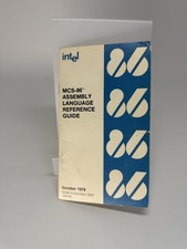 Intel MCS-86 Assembly Language Reference Guide Programming Booklet Blue Beige picture
