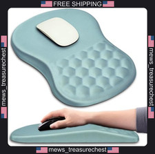 Ergonomic Mouse Pad with Wrist Support and Massage Bumps, 12x8 Inch, Blue picture