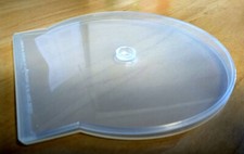 Single Round CD DVD Blu-Ray Clamshell Storage Case 4.8