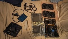 NEW Biostar TB250-BTC AI COMPUTE Bundle + 2x Inno3D P102-100 5gb GPUs RAM Kit picture