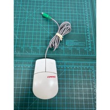 Compaq MUS9J Vintage PS/2 Wired Ball Mouse White 196694-401 Retro PC picture
