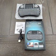 Mini Keyboard i8 2.4G Mouse Wireless With Touchpad Tricolor Backlight Handheld picture
