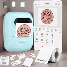 Wireless Thermal Label Maker No Ink Portable Sticker Printer for Home School Off picture