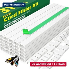 AZEN Cord Hider Kit, 315in Cord Covers for Wires on Wall, Paintable Wire Covers picture