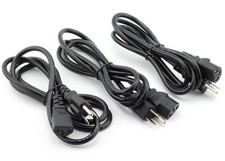 3-Pack Desktop Monitor Computer Universal 3 Feet AC Power Cord Cable picture