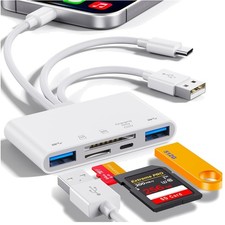 Multi-Device SD Card Reader USB C & USB A with Micro SD Slot picture