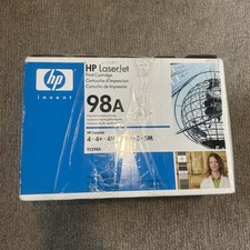 Genuine HP 98A Black Toner Cartridge 92298A LaserJet 5 New Sealed Open Box OEM picture