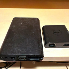 Dell Docking Station Lot of 2, Black, Ethernet RJ-45, USB 3.0 Ports picture