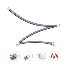 1-Pack RGBW Mini Button PCB LED Installed with PTFE Cables Compatible with Vo... picture