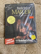 Vintage 1986 Broderbund Software Bank Street Mailer For Apple II Rare Sealed picture