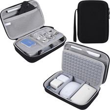 Hard Travel Electronic Organizer Case for Macbook Power Adapter Chargers Cables picture
