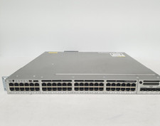 Cisco Catalyst WS-C3850-48U-E 48 Port-Switch With C3850-NM-2-10G Singel Pwr sply picture