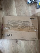 Meetion Director-C-2 Wireless Ergo Keyboard Mouse Black Open Box picture
