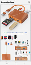 5-in-1 USB & USB-C Memory Card Reader for SD MicroSD Memory Stick Universal picture