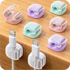 8 Pack Cable Clips, Cord Organizer, Cute Spring Cord Holder picture