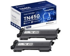Snowflake High Yield High Compatibility Toner Cartridge - 2-Pack - Black- TN450  picture