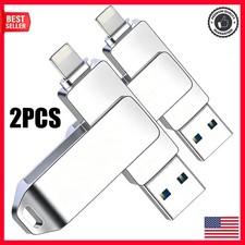 2pcs USB 3.0 Flash Drive 2TB Type C Memory Photo Stick for iPhone Android iPad picture
