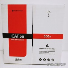 Monoprice 13678 CAT5E UTP SOLID CMR) - BLUE- 500FT picture