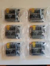 Lot of six (6) Unbranded Ink Cartridges B-103BK XL - Black (101BK) - Unopened picture
