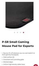 BenQ Zowie P-SR Small Gaming Mouse Pad for Esports 13.5