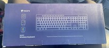 TECURS WK007 Wireless Keyboard Full Size Rechargeable Black picture