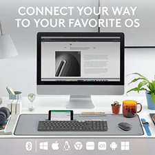 LOGITECH K585 MULTI-DEVICE SLIM WIRELESS KEYBOARD, BUILT-IN CRADLE -  GRAPHITE picture