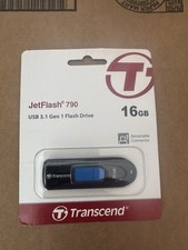 Transcend TS16GJF790K 16GB JetFlash 790 USB 3.0 Flash Drive Black/Blue picture