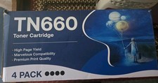 TN 660 Toner Gotoby Cartridge Black 4 Pack NEW Open Box picture