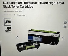Lexmark 601 Toner Cartridge picture