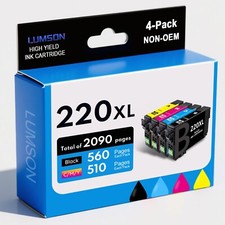 220XL T220XL 4PK Ink Cartridge For Epson XP-420 XP-320 XP-424 WF-2660 WF-2750 picture