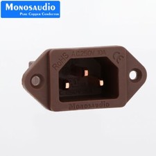 Pure Copper IEC Socket Jack Inlet High-end Non Solder AC Audio Power IEC Socket picture