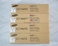 4 OEM Samsung MultiXpress CLX-9250ND/9352NA CLT-607S CMMY Toner Carts picture